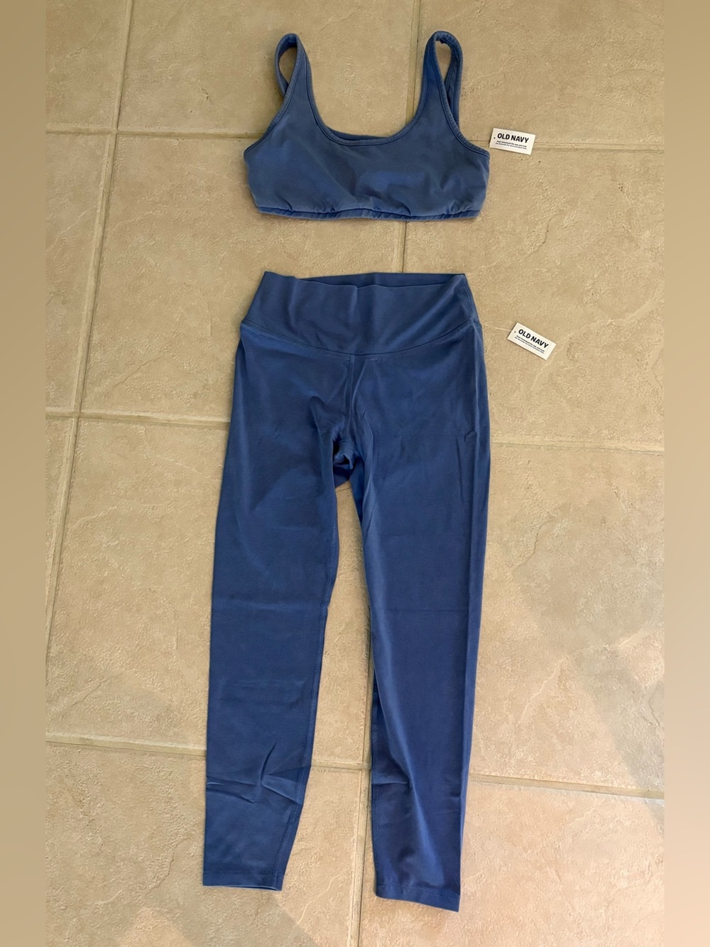 NWT Old Navy Blue Workout Set - Size Medium